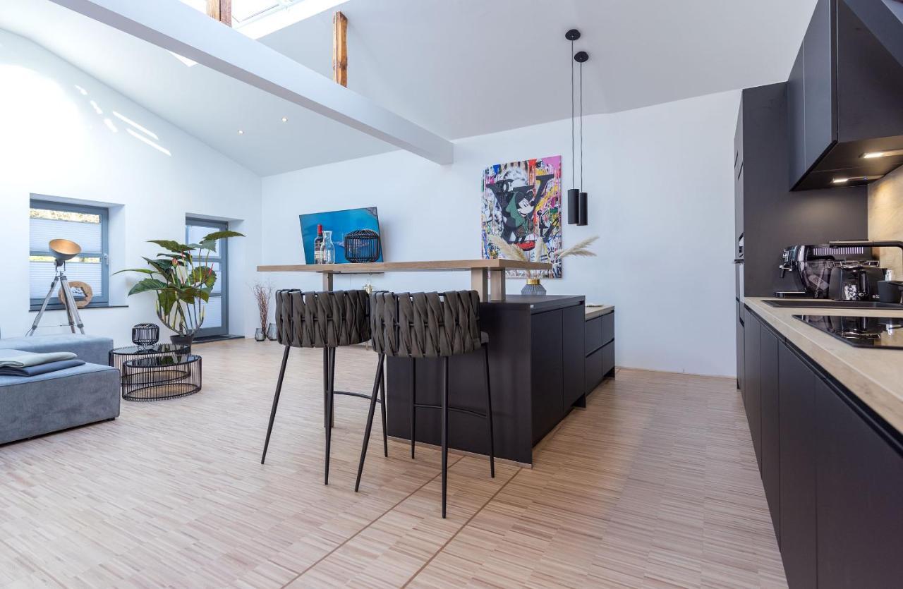Lichtdurchflutetes Design - Appartement Guetersloh - 90 Qm Zewnętrze zdjęcie